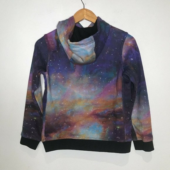 Nike Youth Big Bang Pullover Hoodie Multicolor Fleece Galaxy Cosmic Size Medium - Picture 4 of 9